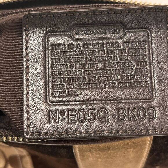Coach Y2K Brown Signature Demi Suede East West Mini Bag - Picture 2 of 12